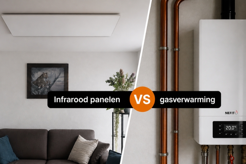 Infrarood panelen vs. gasverwarming